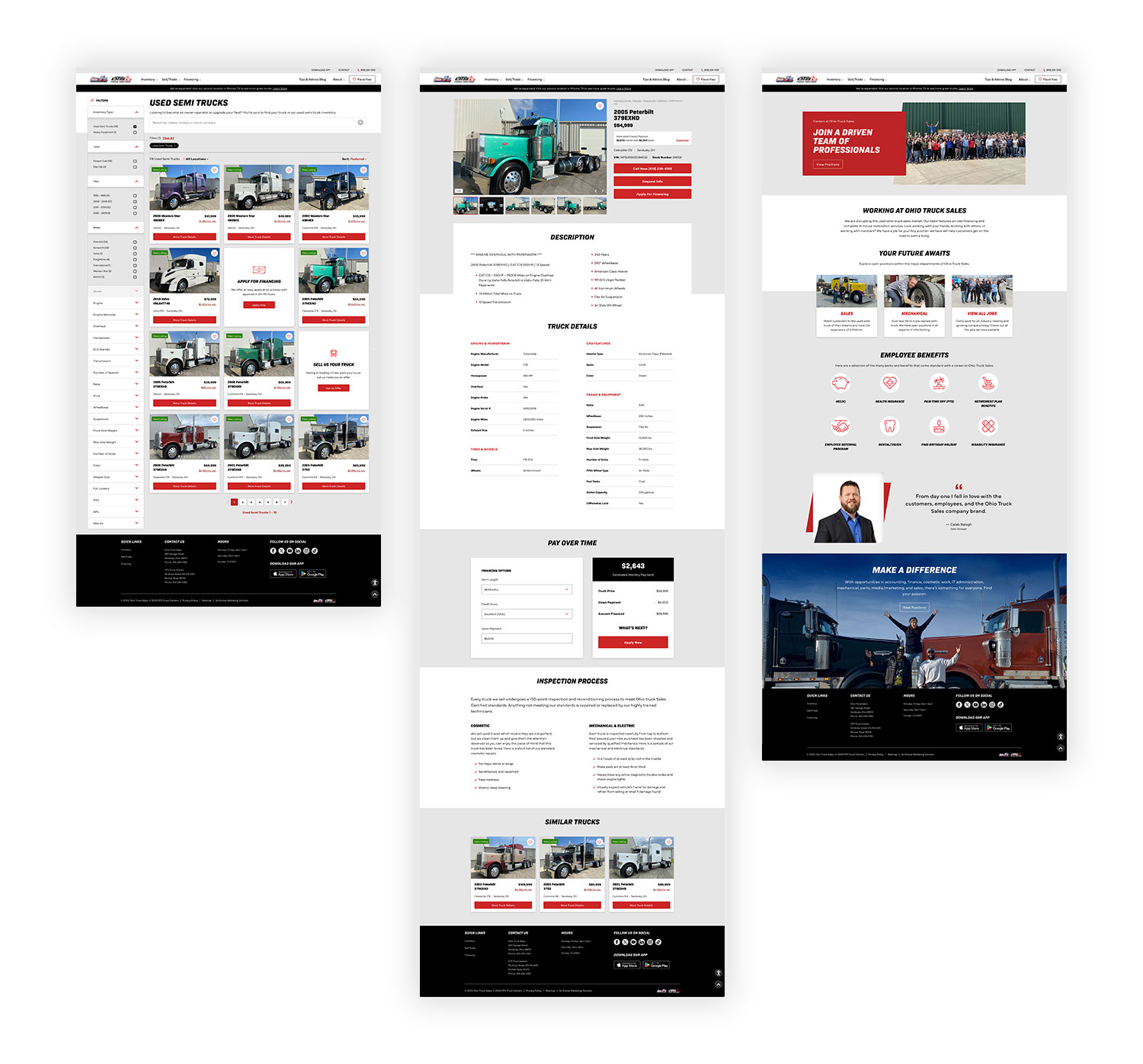 钱柜777娱乐场OTS卡车中心-网站设计页面设计